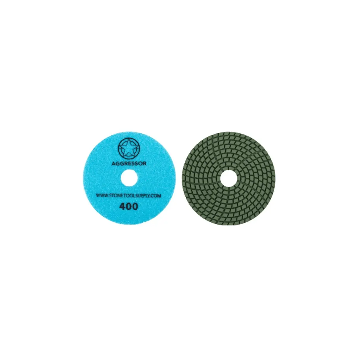 Aggressor 4" Wet Polishing Pad #400 1