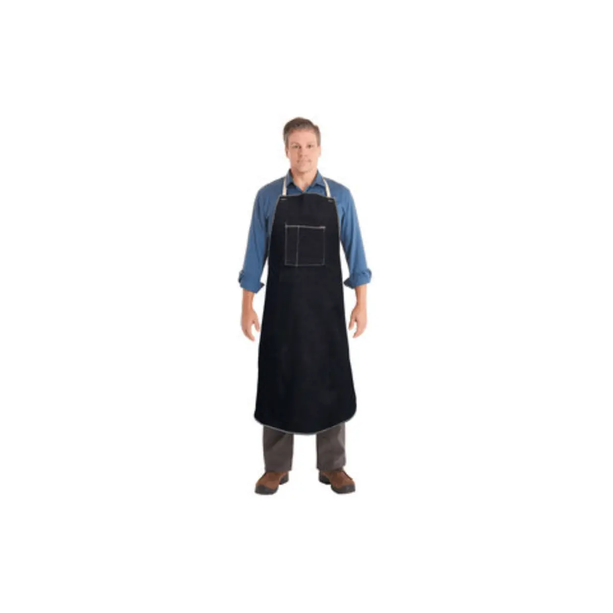 Ansell 28" X 36" Blue Denim Shop Apron 1