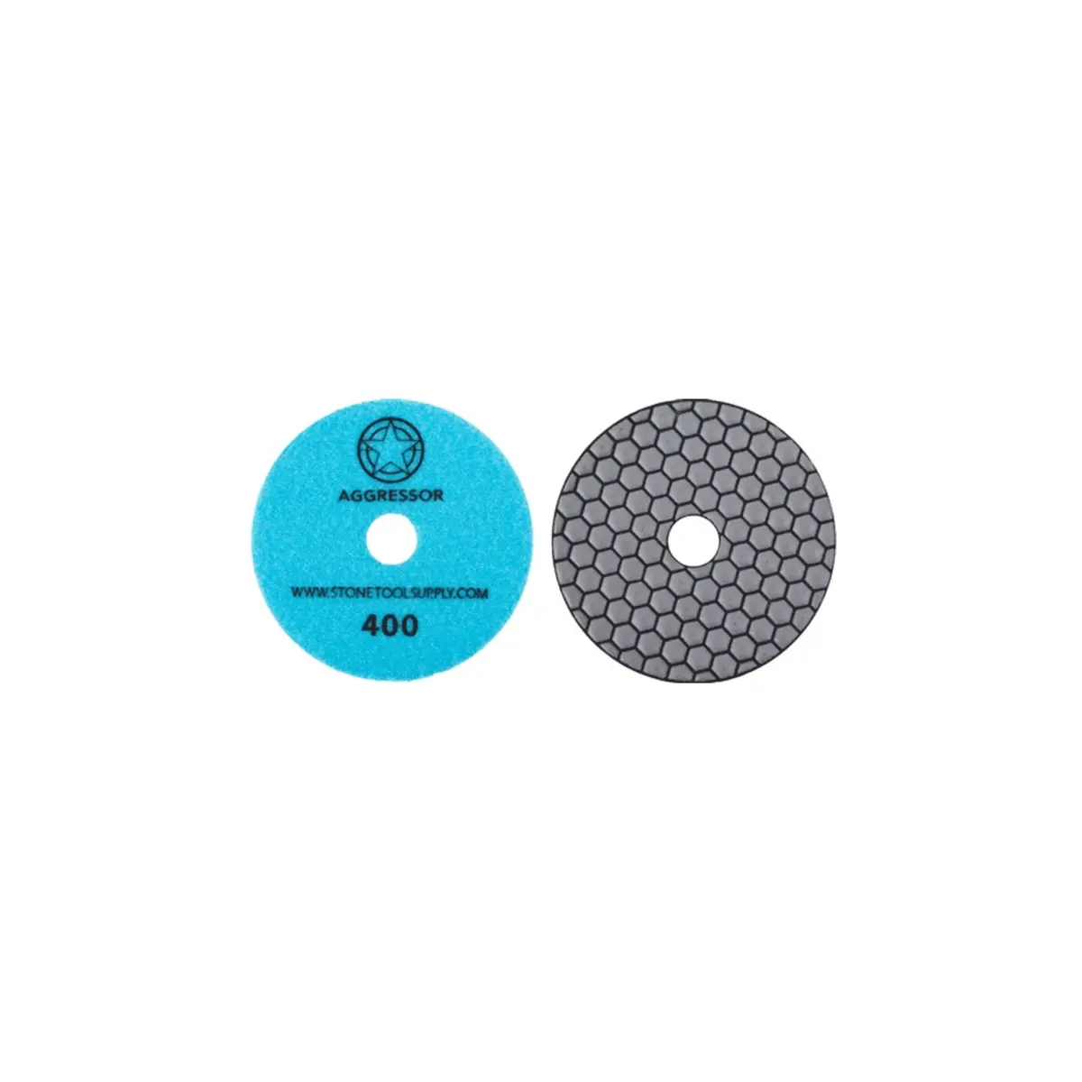 Aggressor 4" Dry Polishing Pad #400 1