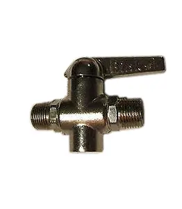 Binks 3 Way Ball Valve Low Pressure, 1/4”M X 1/4”M, 1/4”Npt(F) Inlet 1