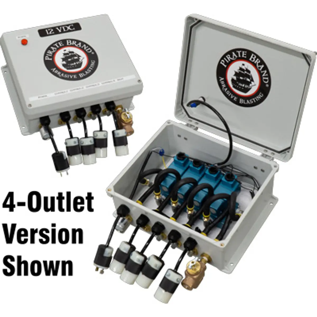 Pirate Brand - Key Houston Style, Junction Box Assembly, Electric 12Vdc, (2) Outlet, K-Series Bulk Blaster 1