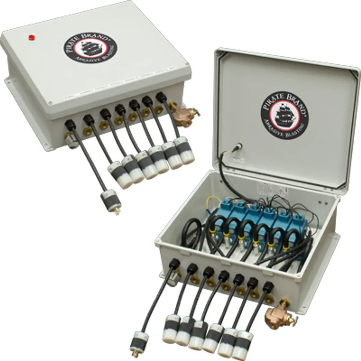 Pirate Brand - Key Houston Style, Junction Box Assembly, Electric 12Vdc, (6) Outlet, K-Series Bulk Blaster 1