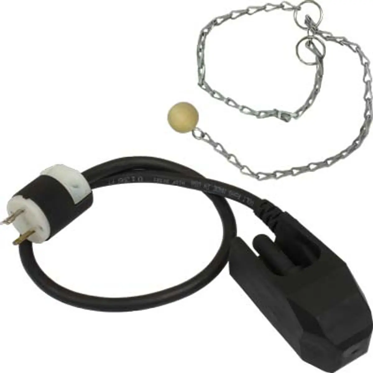 Pirate Brand - Key Houston Style, Electric Sealed Remote Control Switch W/ Ball & Chain, 2 Prong Male Connector (Deadman Control Handle) 1