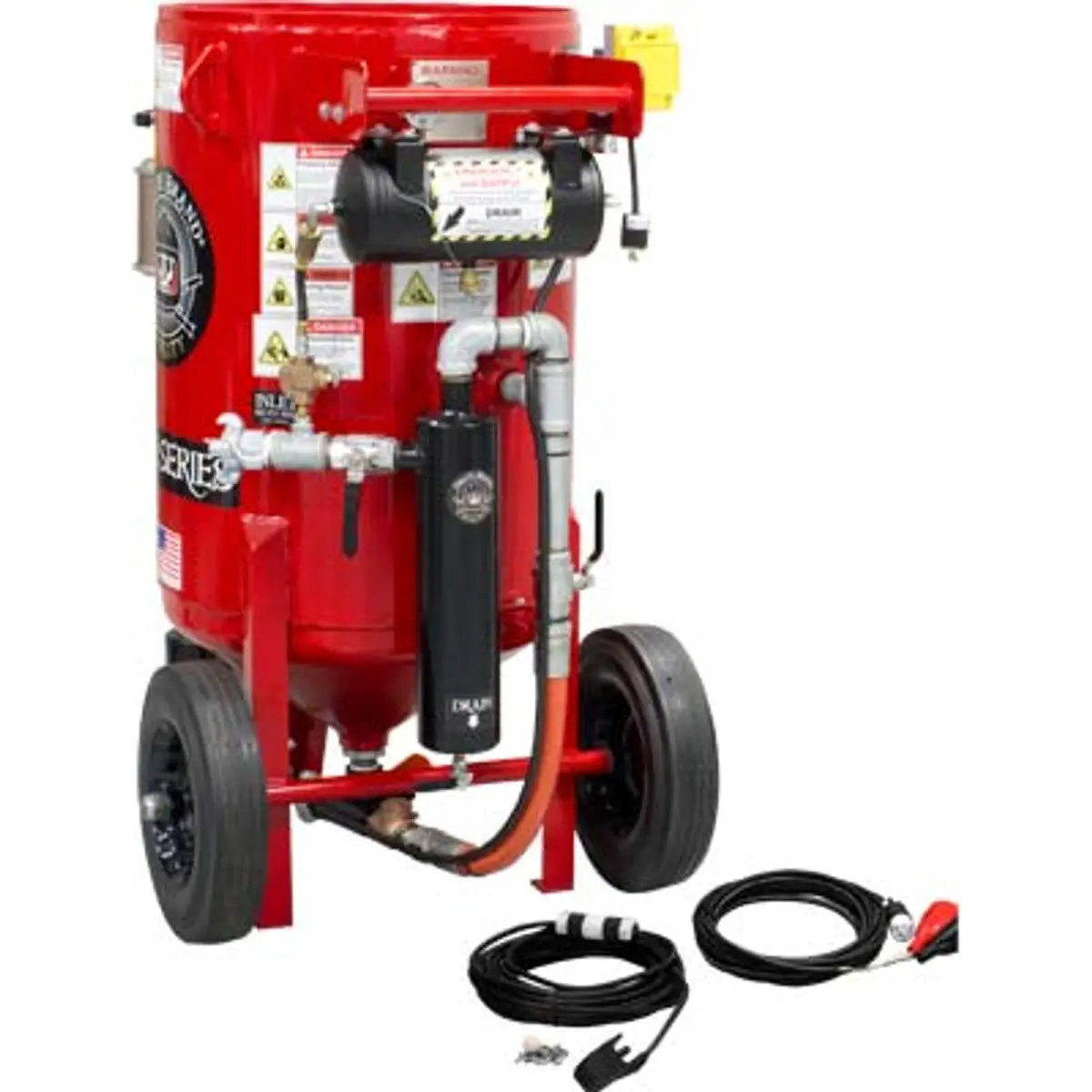 Pirate Brand, K-Series, 6.5 Cu Ft., Base Blasting Package - Blast Pot, Portable, Pressure Hold System, 12Vdc Electric Controls W/ Mpv Metering Valve 1