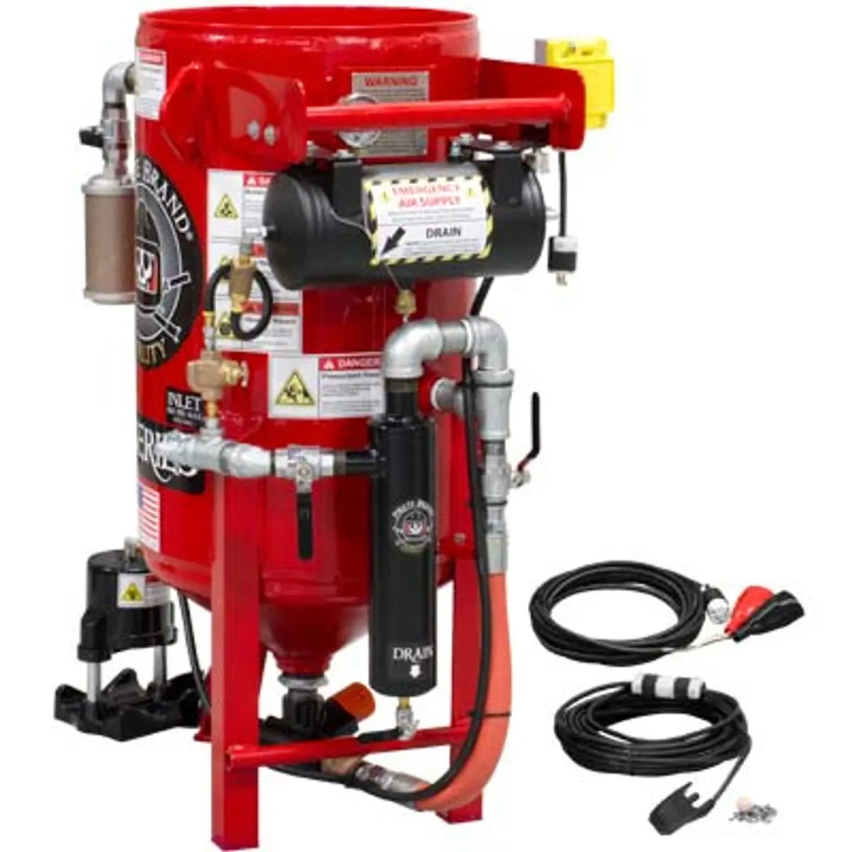 Pirate Brand, K-Series, 3.5 Cu Ft., Blast Pot, Stationary, Pressure Hold System, 12Vdc Electric Controls W/ Mpv Metering Valve 1