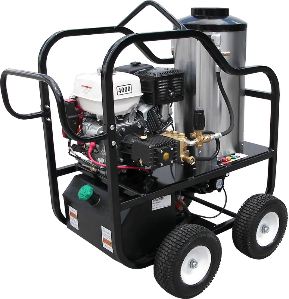 Pressure Washer 4 Wheel Portable 12V  V-Belt Drive 4000Psi - Honda Gx390 - Hp Pump 1