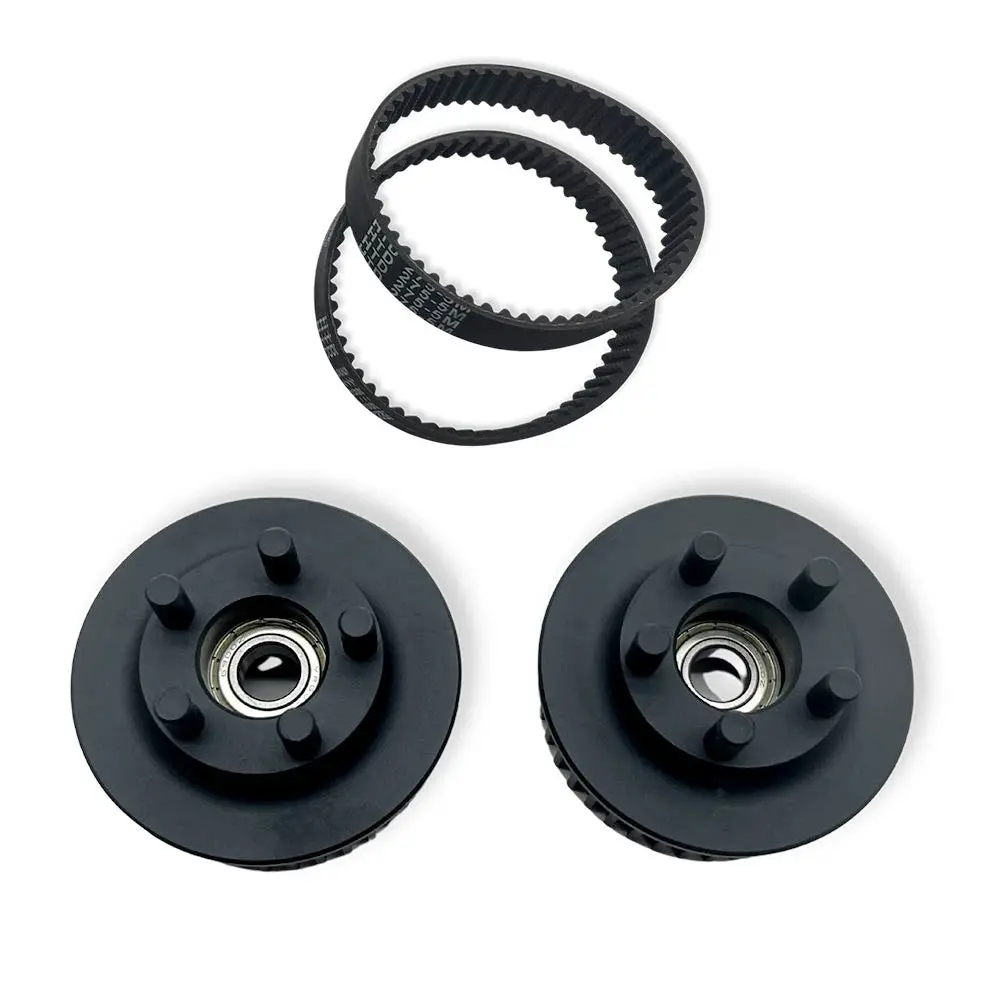 40T Cnc Kegel Pulley For Electric Skateboard – Belt Drive (2 Pulleys / Pulley + 275Mm Belts) 2