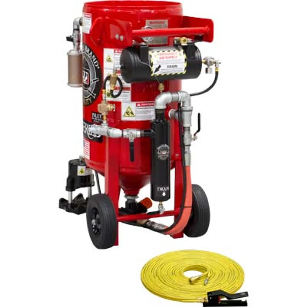 Pirate Brand, K-Series, 3.5 Cu Ft., Base Blasting Package - Blast Pot, Portable, Pressure Hold System, Pneumatic Controls W/ Mpv Metering Valve 1