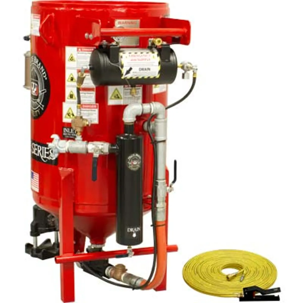 Pirate Brand, K-Series, 6.5 Cu Ft., Blast Pot, Stationary, Pressure Hold System, Pneumatic Controls W/ #100 Metering Valve 1