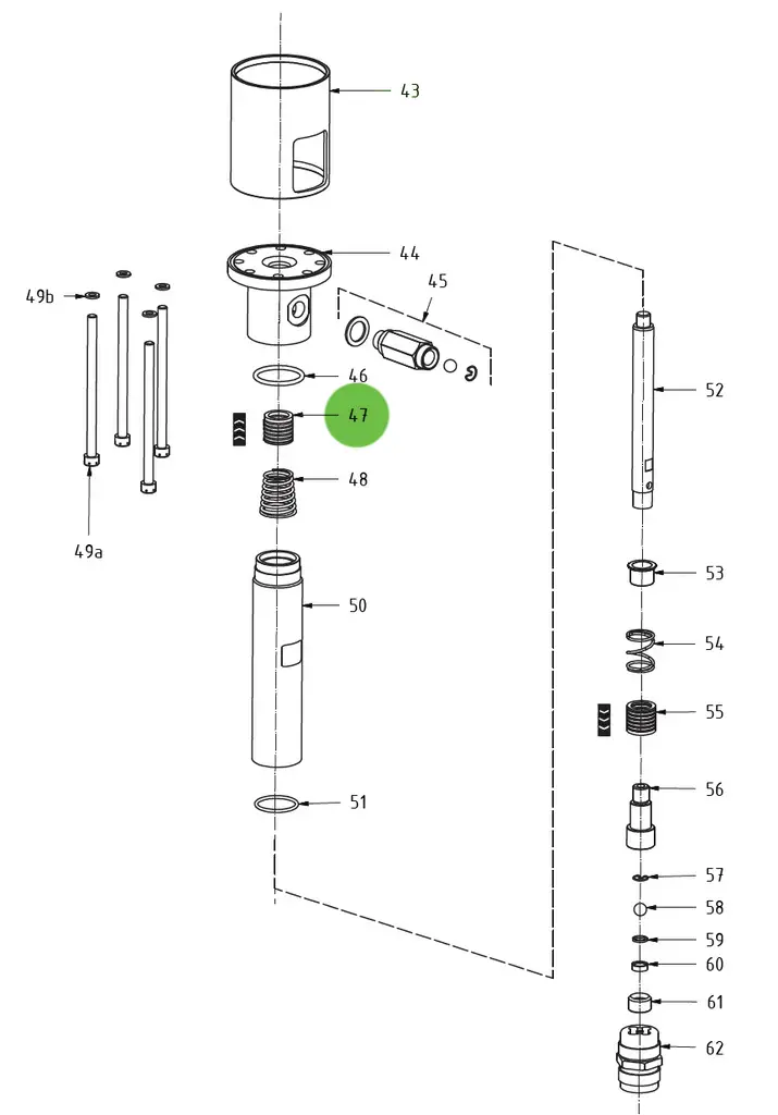 Upper Packing #47; Medusa™ Pump 1