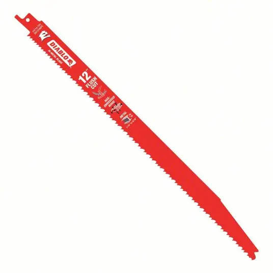 Diablo Reciprocating Saw Blade: 10/14 Teeth Per Inch, 12 In Blade Lg, 0.04 In Blade Thick, 5 Pk 1