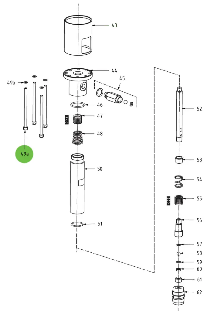 Tie Rod #49A; Medusa™ Pump 1