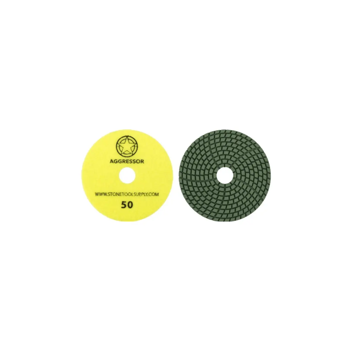 Aggressor 4" Wet Polishing Pad #50 1
