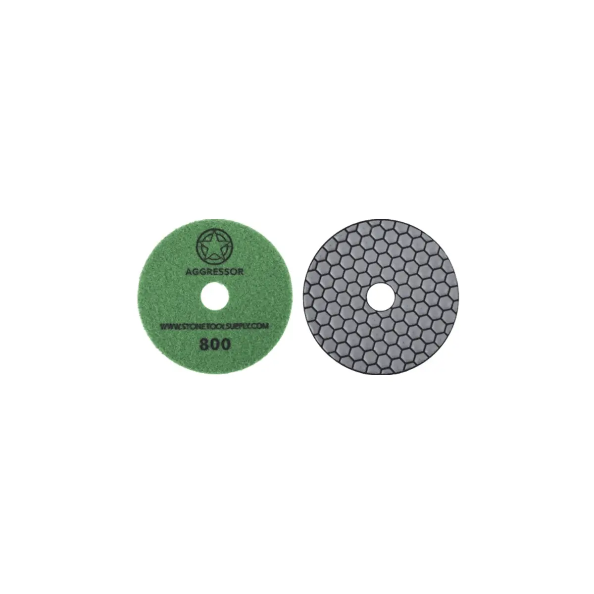 Aggressor 4" Dry Polishing Pad #800 1