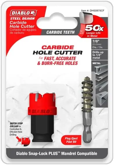 Diablo 7/8" Steel Demon™ Carbide Teeth Hole Cutter 1