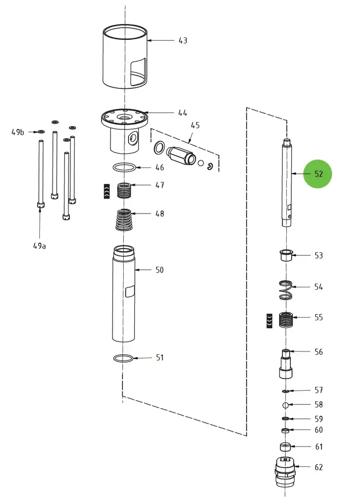Plunging Shaft #52; Medusa™ Pump 1