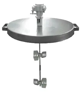 55 Gallon Drum Agitator With Stainless Steel Cover 1