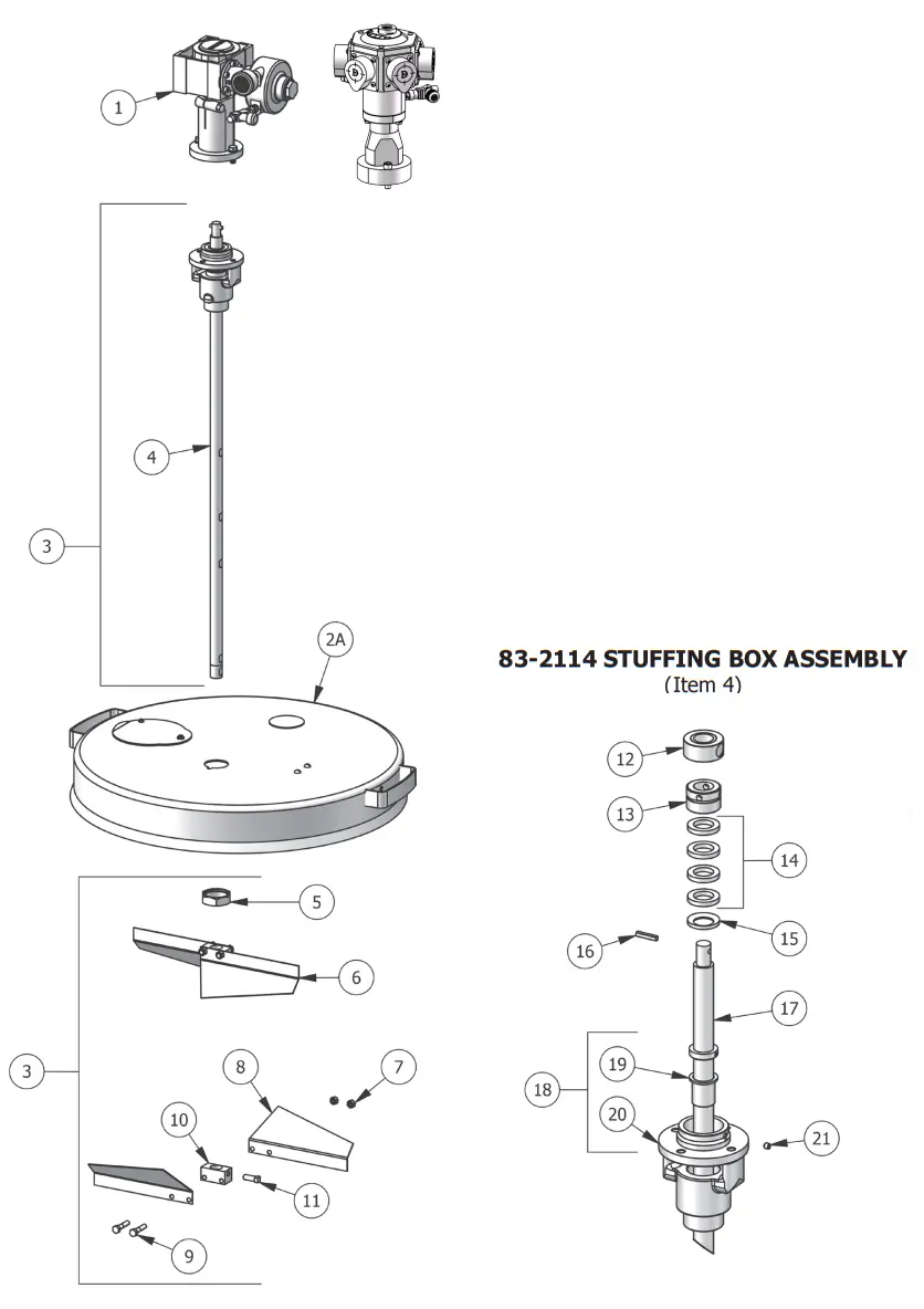Binks 55 Gallon Open Drum Agitator - Spare Parts 1