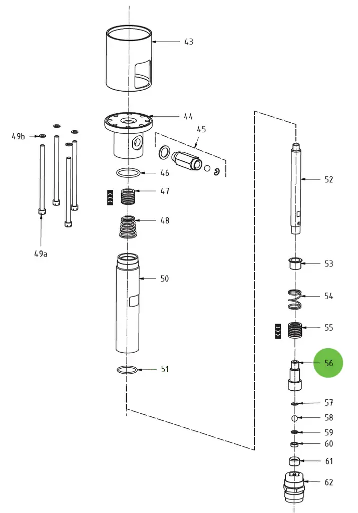 Compression Valve Body #56; Medusa™ Pump 1