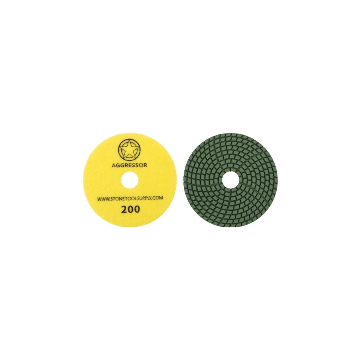 Aggressor 4" Wet Polishing Pad #200 1
