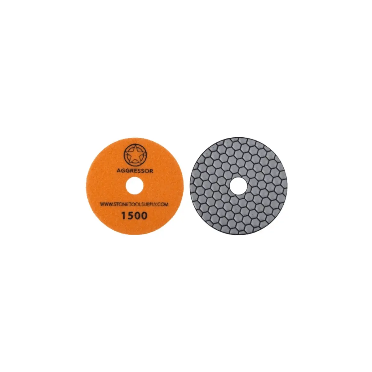 Aggressor 4" Dry Polishing Pad #1500 1