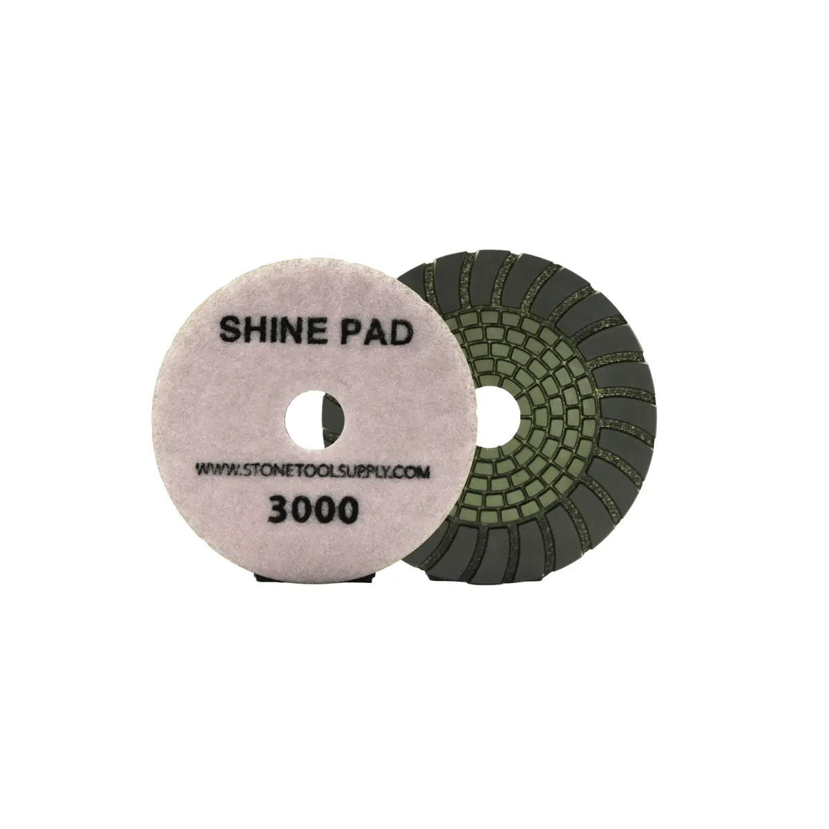 Copper And Resin Bonded 'Shine' Pad 4" #3000 1