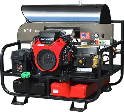 Pressure Washer Skid 12V  V-Belt Drive 4.0Gpm 3500Psi - Honda Gx390 - Hp Pump 1