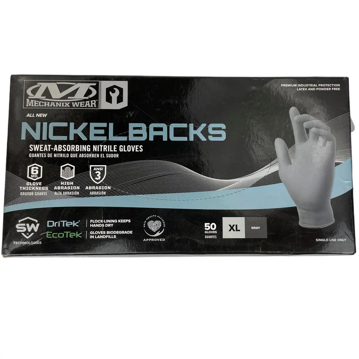 Durable Mechanix Wear Nickelbacks Gloves with Nitrile Coating for Enhanced Grip and Protection - Image 2
