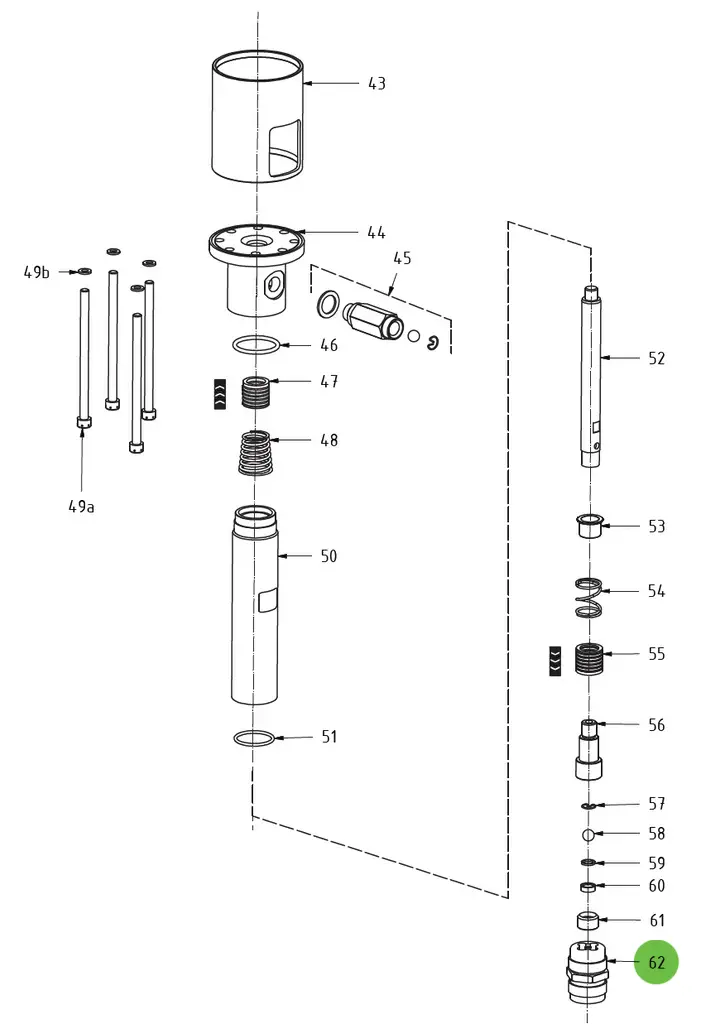 Suction Valve Complete #62; Medusa™ Pump 1