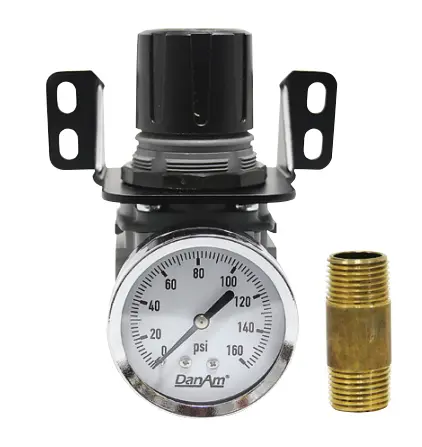 Dan-Am In-Line Compressed Air Regulator W/ Bracket 675634 1