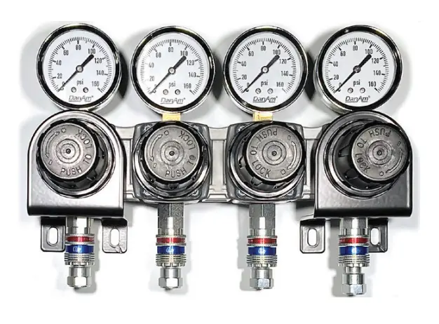Dan-Am Common Port Quad Regulator Assembly 675684 1