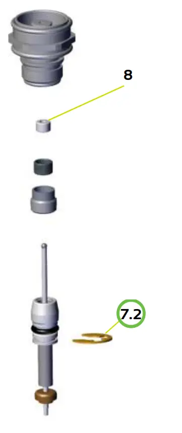 Sames® 102-202-113 Ring Ø 8 (Package Of 10) 1