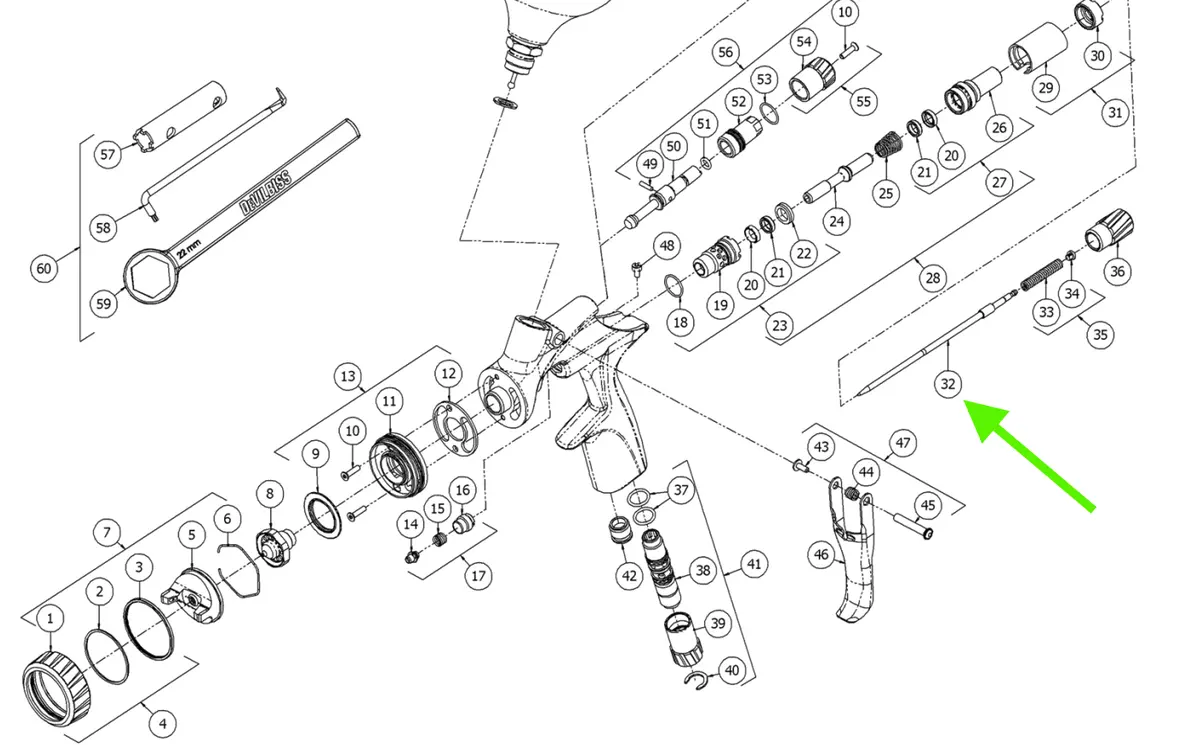 Devilbiss Dv1 Fluid Needle 1