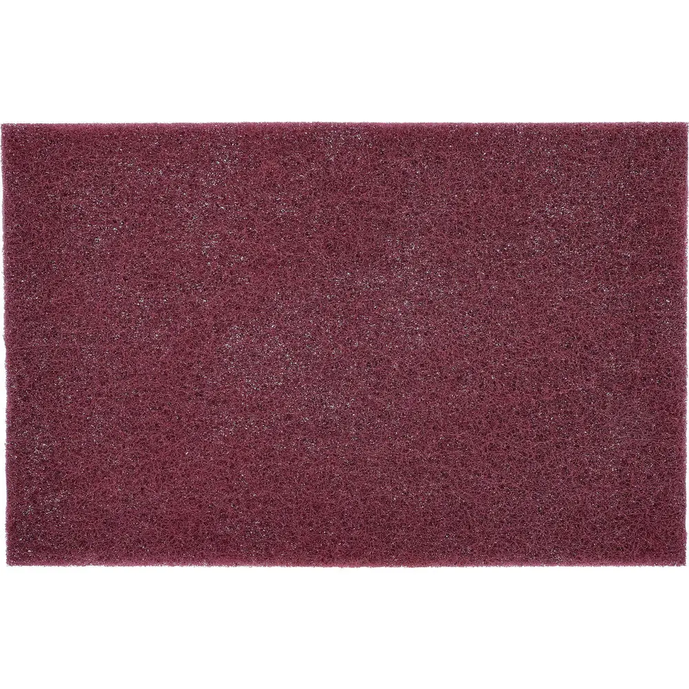 Norton Maroon Super Fine Grade Non-Woven Hand Sanding Pads, 6" X 9" 1