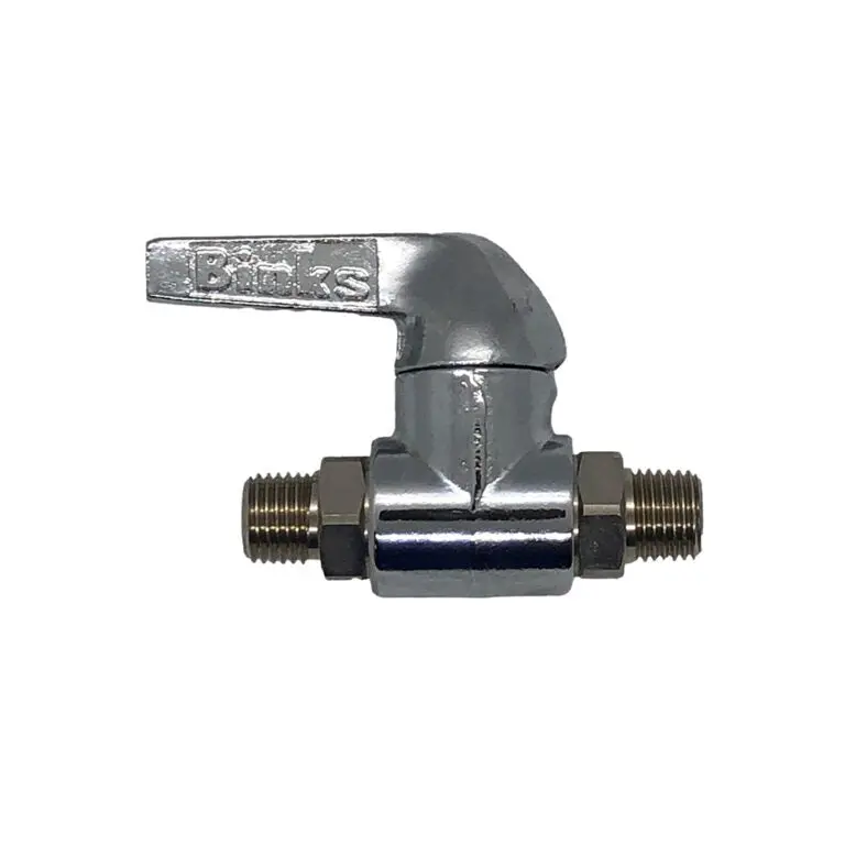 Binks 2 Way Ball Valve Low Pressure, 1/4”M X 1/4”M 1
