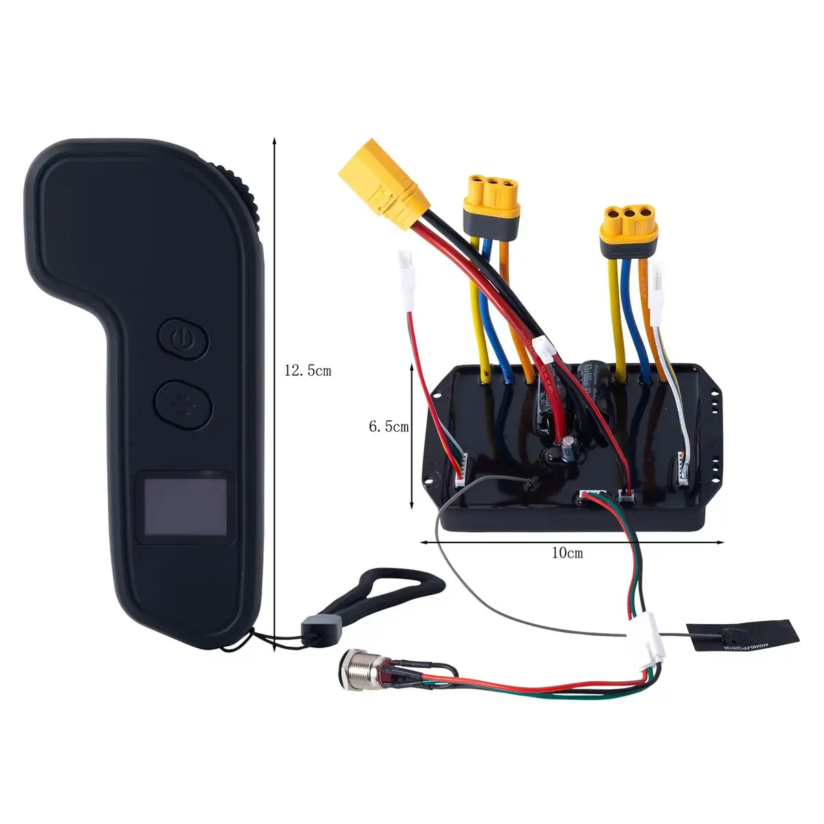 Verreal 60A Foc Esc(Electronics Speed Controller) & Remote Controller Combo For Electric Skateboards W/ Self Learning Motor Specs 1