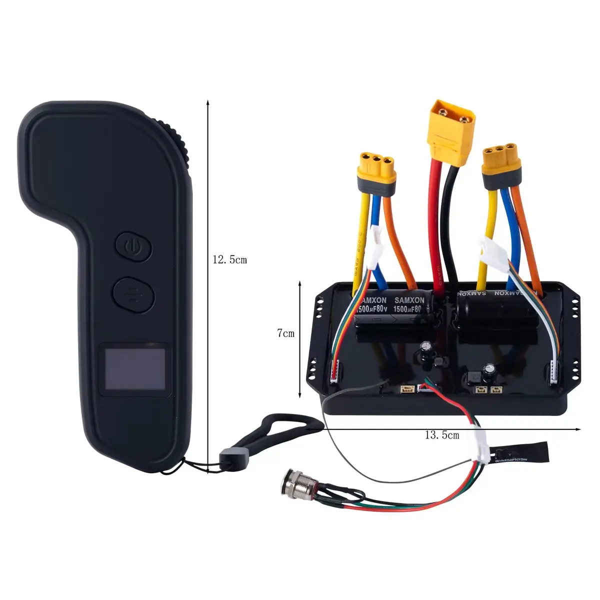 Verreal 100A Foc Esc(Electronics Speed Controller) & Remote Controller Combo For Diy Electric Skateboards W/ Self Learning Motor Specs 1