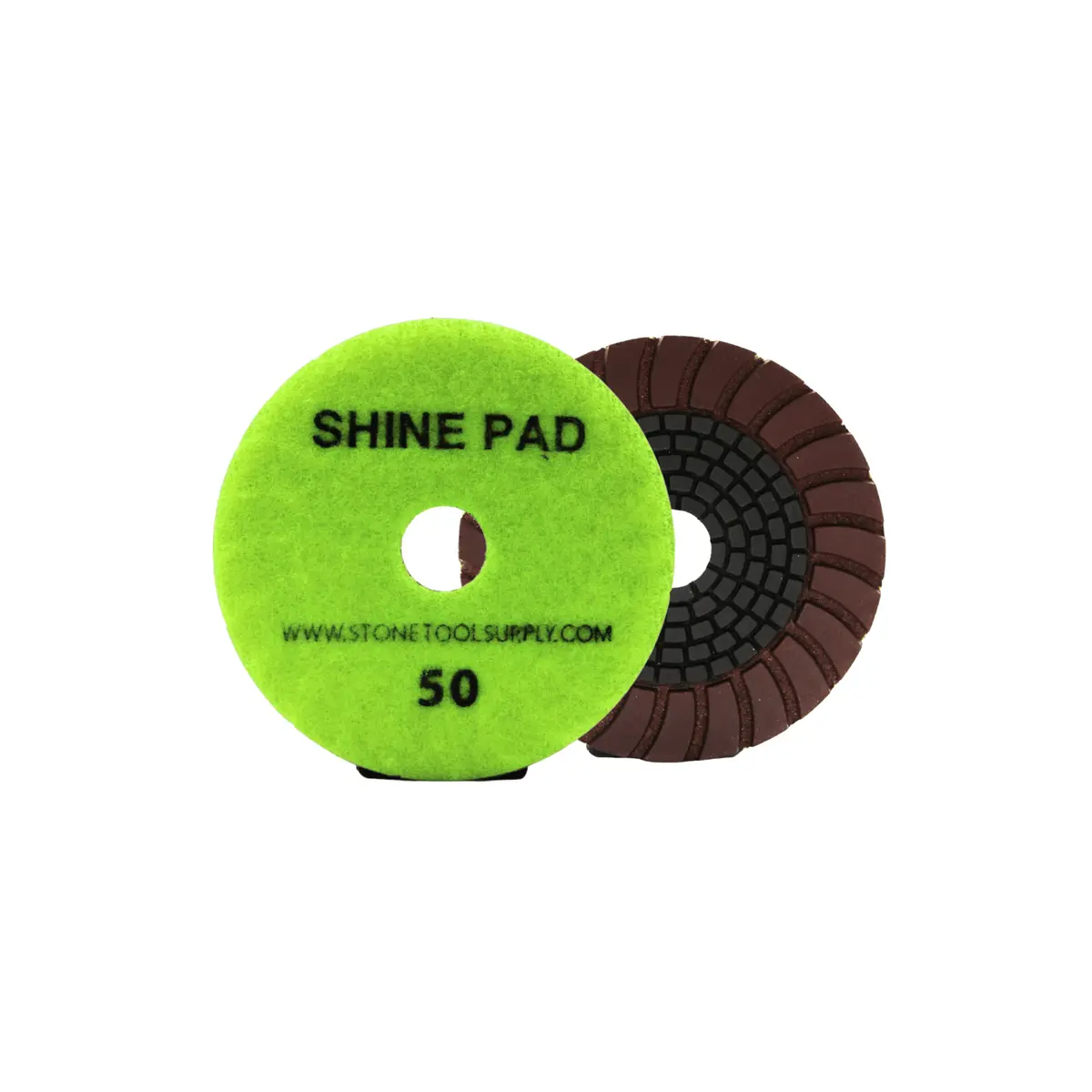 Copper And Resin Bonded 'Shine' Pad 4" #50 1