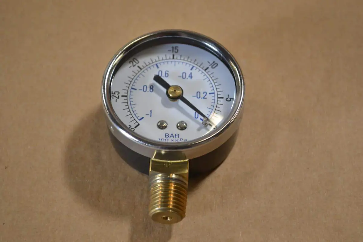 Vacuum Gauge 0-30 Psi - 3 & 6 (Sc, Hc, 9711, 9725, 1100, 25000 Models) Gal Recyclers 1
