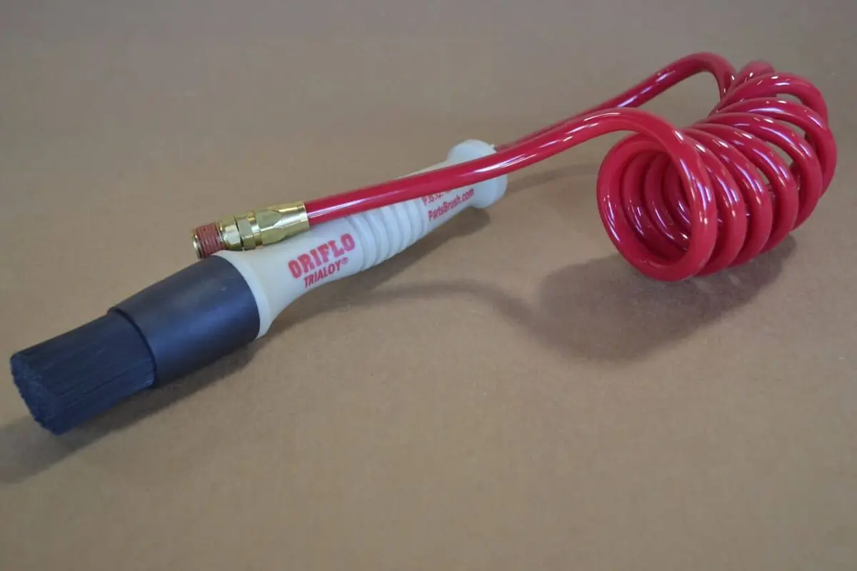 Flow Brush And Coil Hose Assembly 1