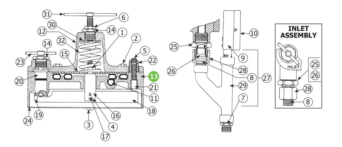 Binks 84-202 Regulator Body, Ceramic 1