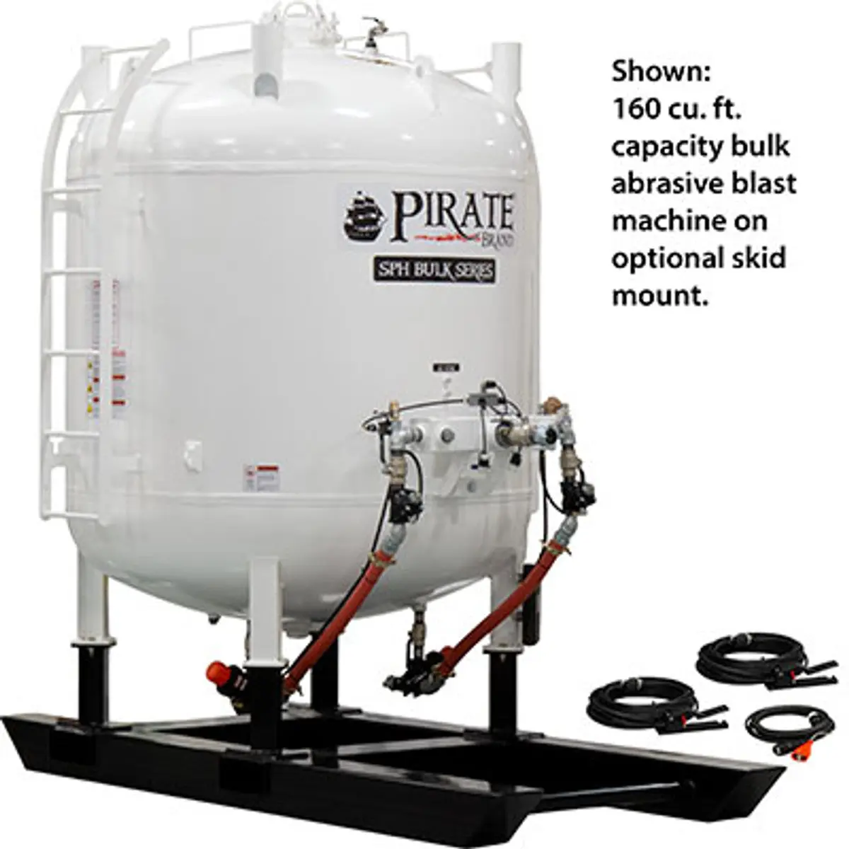 Pirate Brand - Sph, Bulk Blast Pot, 120 Cu Ft, 12 Vdc Electric Controls 1