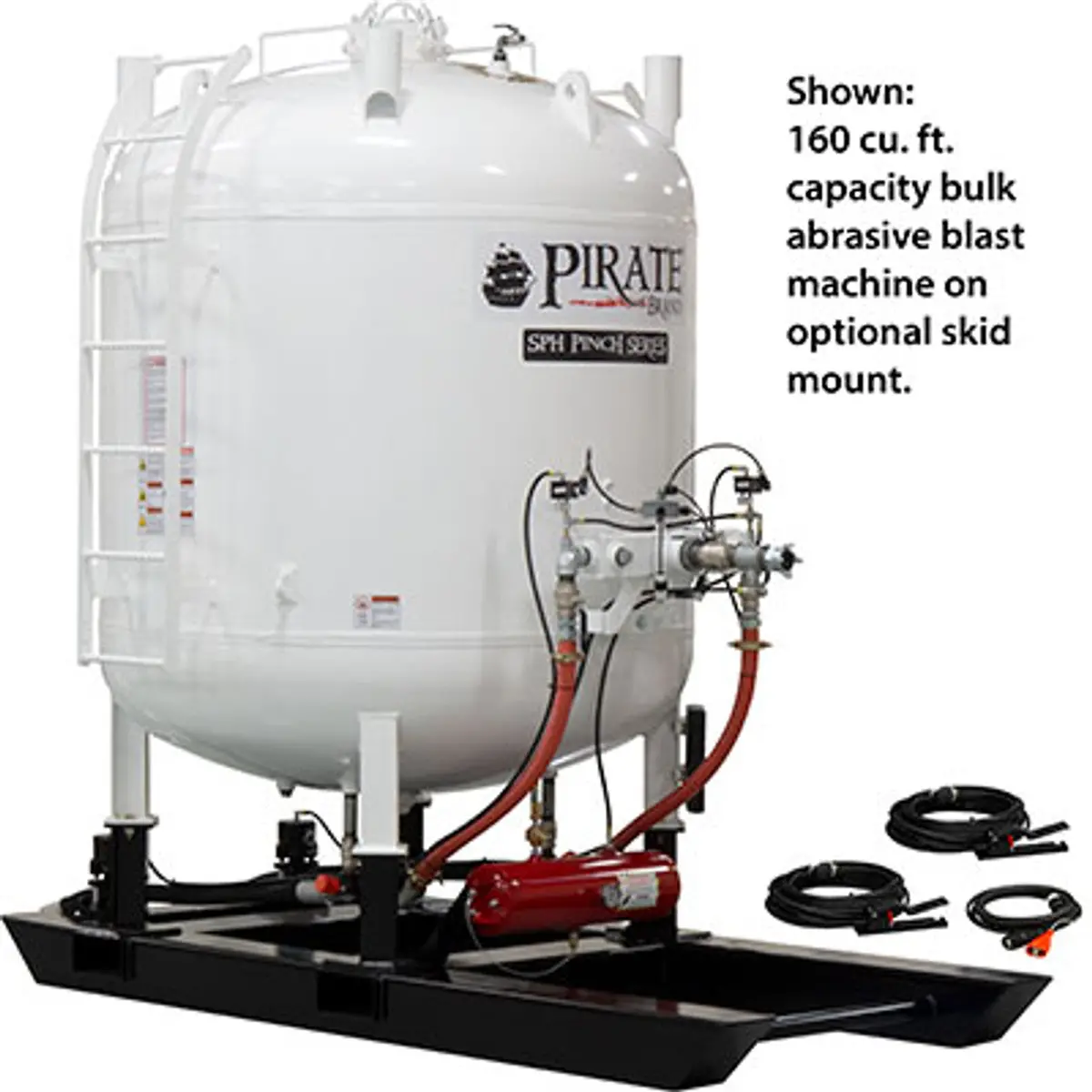 Pirate Brand - Sph Pinch, Bulk Blast Pot, 160 Cu Ft, 12 Vdc Electric Controls 1