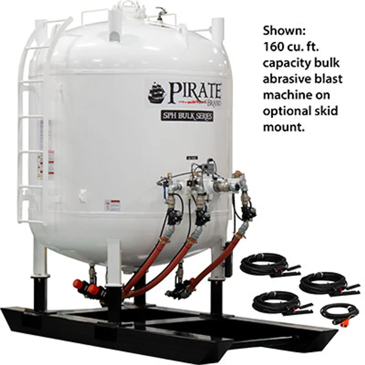 Pirate Brand - Sph, Bulk Blast Pot, 160 Cu Ft, 12 Vdc Electric Controls 2