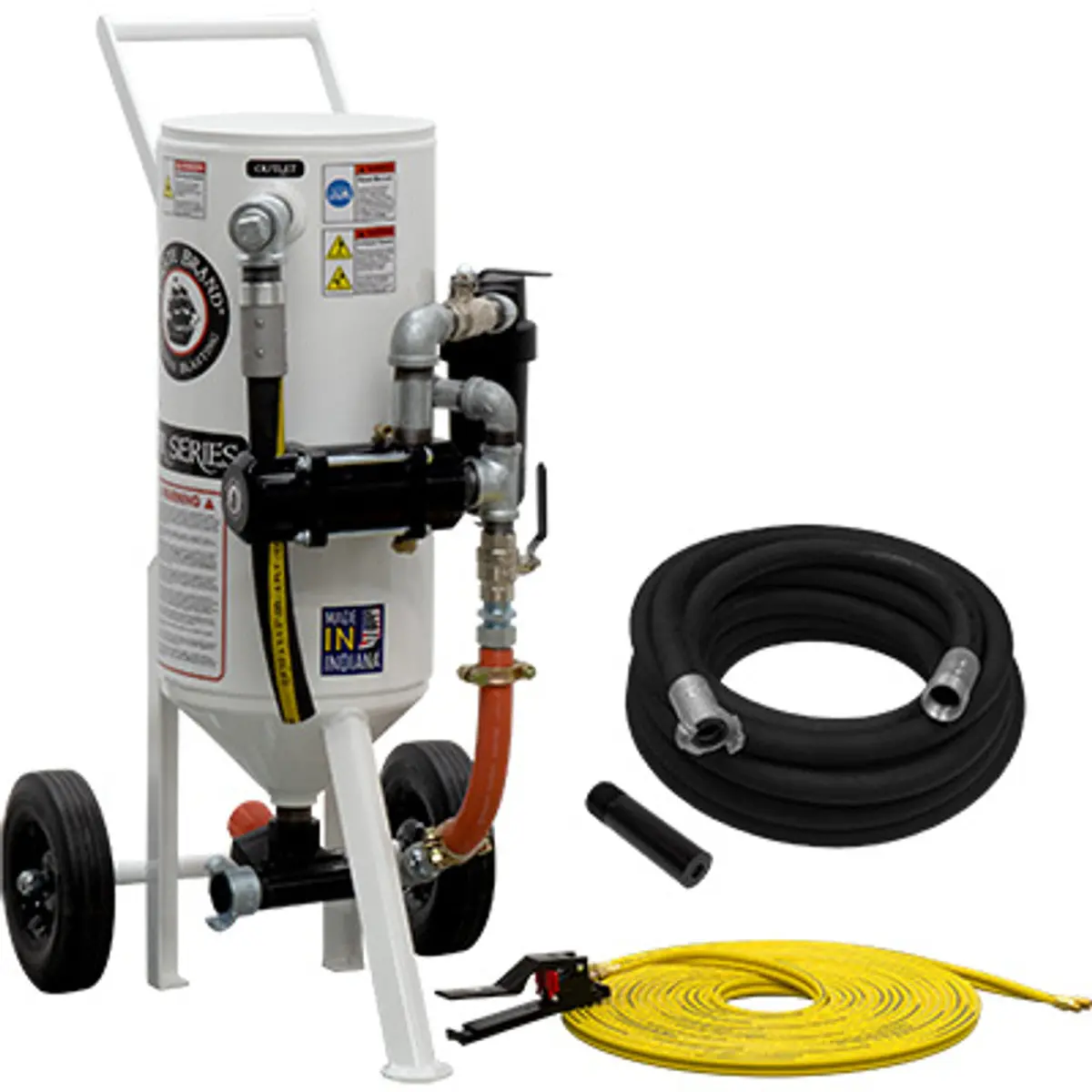 Pirate Brand, S-Series, 1.5 Cu Ft., Bronze Blasting Package - Blast Pot, Portable, Pressure Release System, Pneumatic Controls 1