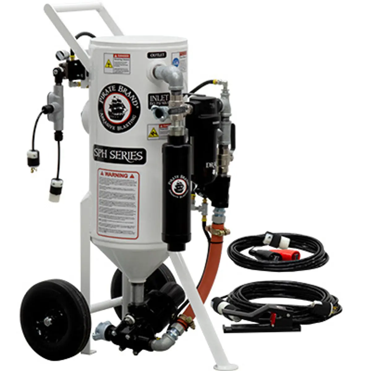 Pirate Brand, S-Series-Special Units, 1.5 Cu Ft. - Blast Pot, Portable, Pressure Hold System, 12Vdc Electric Controls + Apvii™ Metering Valve 1
