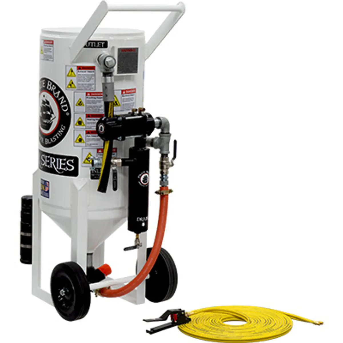 Pirate Brand, S-Series, 3.5 Cu Ft., Base Blasting Package - Blast Pot, Portable, Pressure Release System, Pneumatic Controls 1