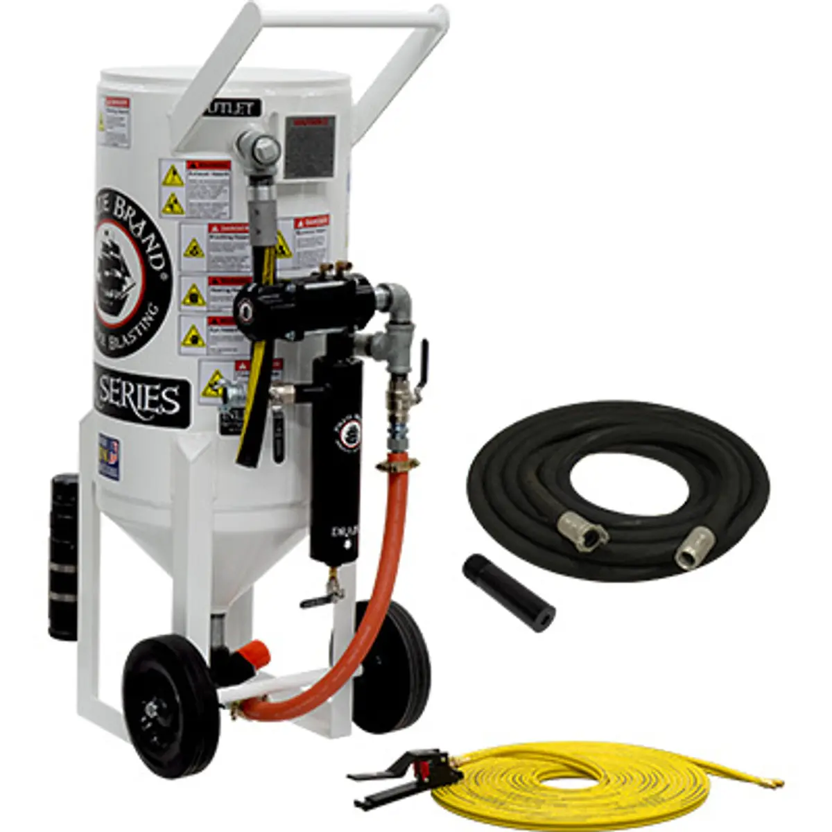 Pirate Brand, S-Series, 3.5 Cu Ft., Bronze Blasting Package - Blast Pot, Portable, Pressure Release System, Pneumatic Controls 1