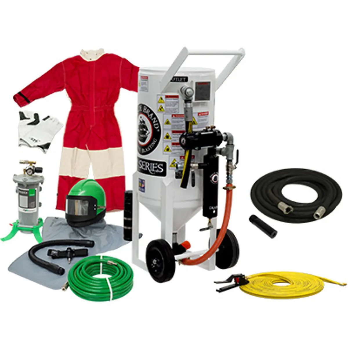 Pirate Brand, S-Series, 3.5 Cu Ft., Silver Blasting Package - Blast Pot, Portable, Pressure Release System, Pneumatic Controls 1
