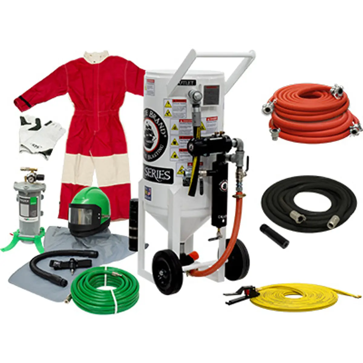 Pirate Brand, S-Series, 3.5 Cu Ft., Gold Blasting Package - Blast Pot, Portable, Pressure Release System, Pneumatic Controls 1